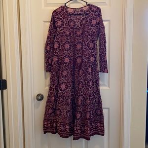 AE aerie tiered midi dress